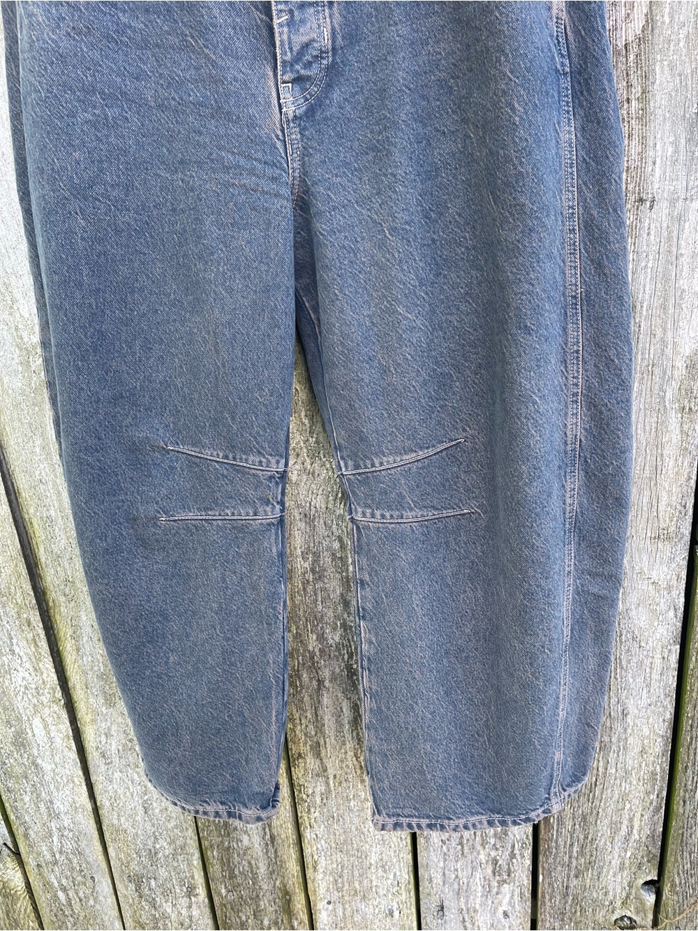 We The Free Lucky You Mid Rise Barrel Jeans Archive Grey Size 32 Women’s - Picture 5 of 16